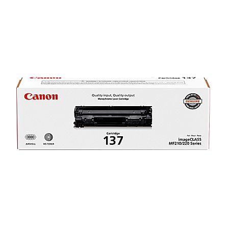 Tóner Canon 137 negro rendimiento aprox. 2,400 paginas