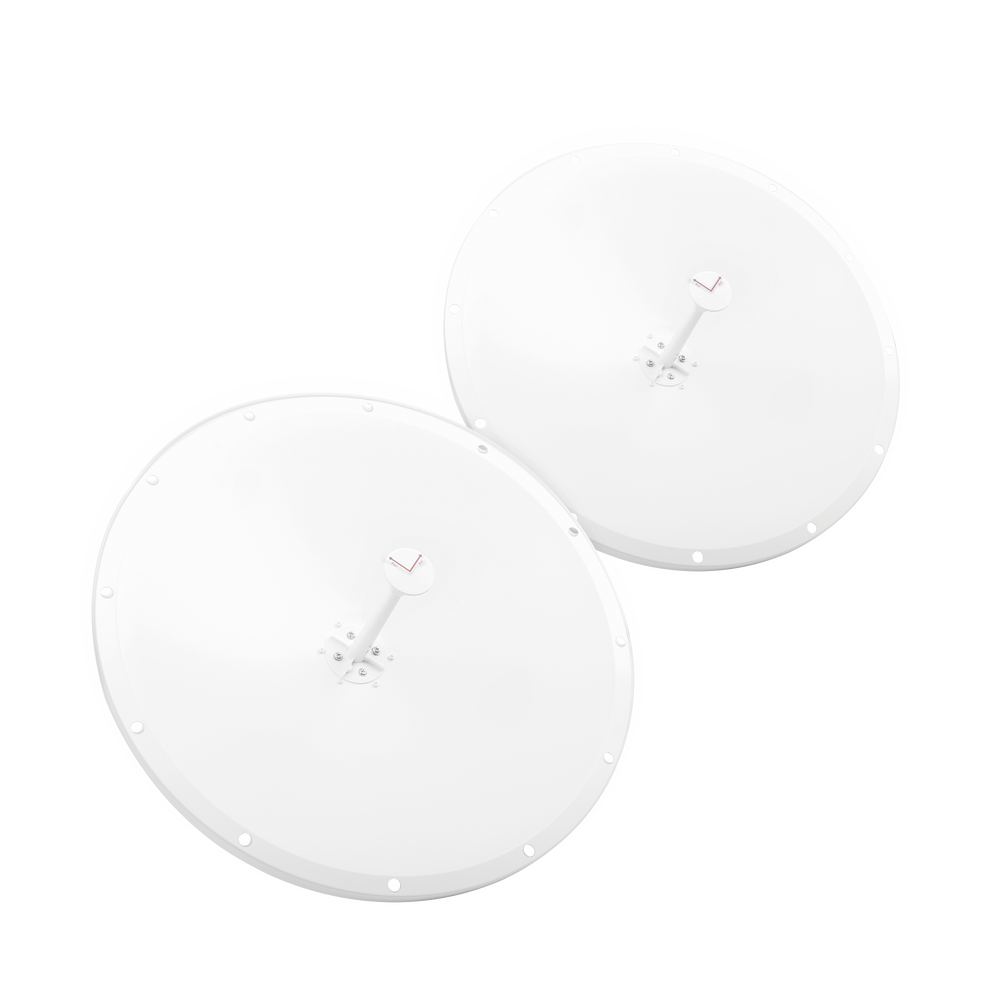 Kit de 2 Antenas parabólicas TXPRO de frecuencia extendida, 4.8-6.5GHZ / 28DBI conectores SMA-MACHO Inversor, TXP-D4865-28-SMA-KIT2